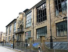 格拉斯哥艺术学院，由Charles Rennie Mackintosh设计