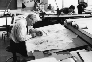 Louis Kahn at work