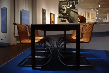 Dining Table and Tubular Steel Chairs- Ludwig Mies van der Rohe & Lilly Reich,1930.