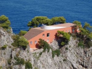 Villa Malaparte: Contoured by the sea and the cliffside upon which it rests, Villa Malaparte exists at a crossroad between natural beauty and Rationalist order.