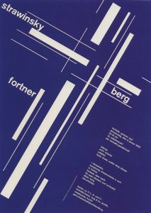 Zurich Tonhalle concert poster (1958) designed by Josef Müller-Brockmann